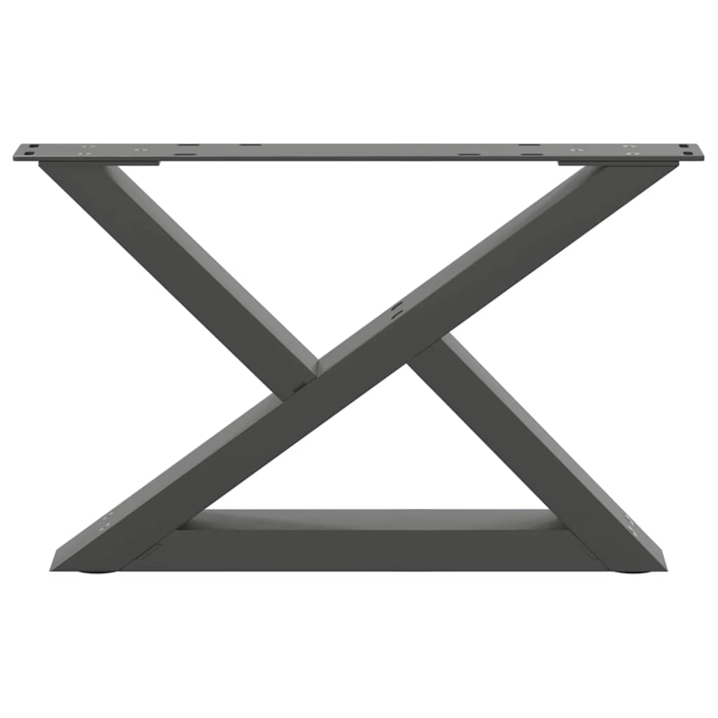 vidaXL Nogi do stolika kawowego 2 szt. Antracyt 50x(30-31,3) cm Stal