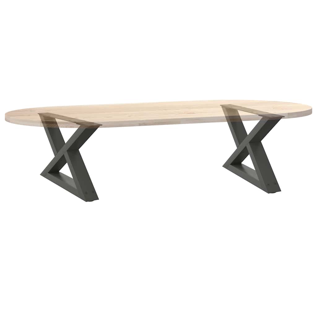 vidaXL Nogi do stolika kawowego 2 szt. Antracyt 50x(30-31,3) cm Stal