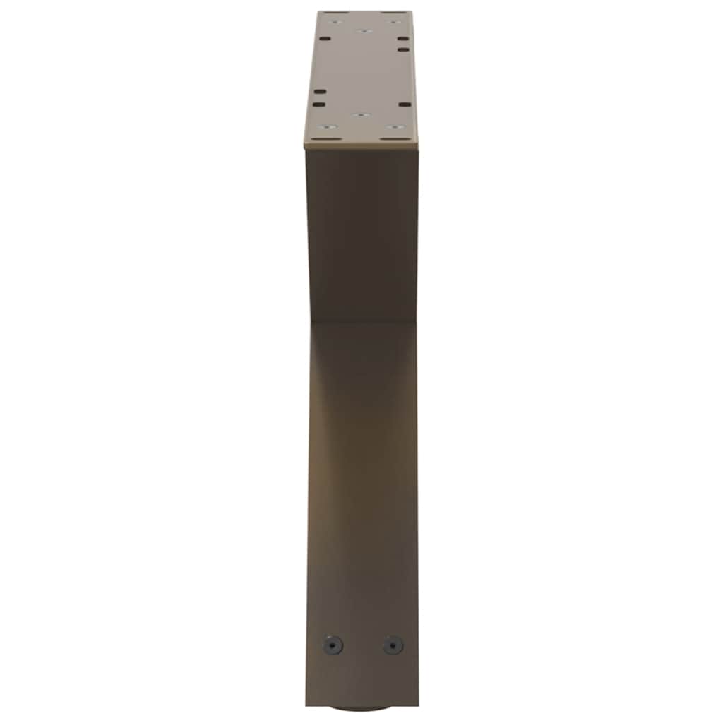 vidaXL Nogi do stolika kawowego 2 szt. Naturalna stal 50x(30-31,3) cm Stal