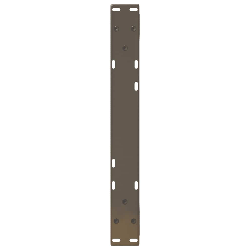 vidaXL Nogi do stolika kawowego 2 szt. Naturalna stal 50x(30-31,3) cm Stal