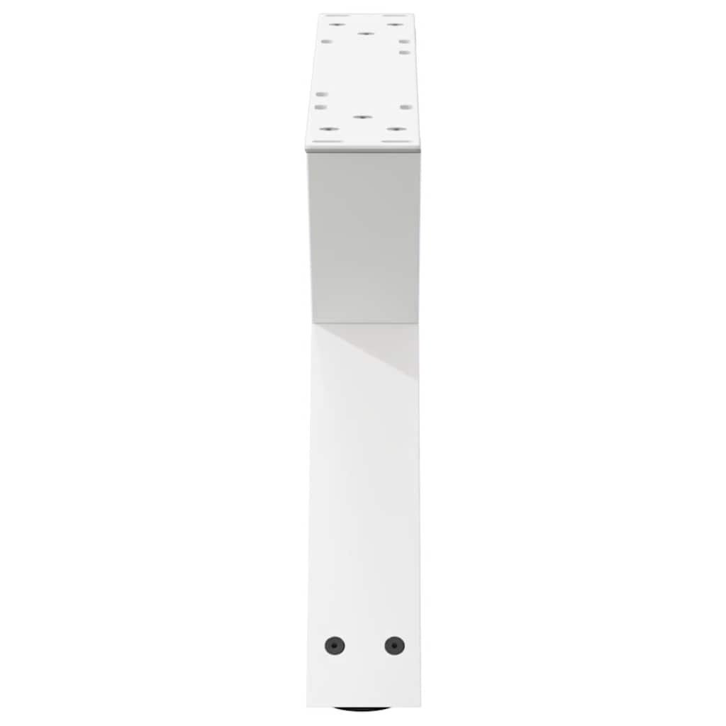 vidaXL Nogi do stolika kawowego 2 szt. Białe 60x(30-31,3) cm Stal