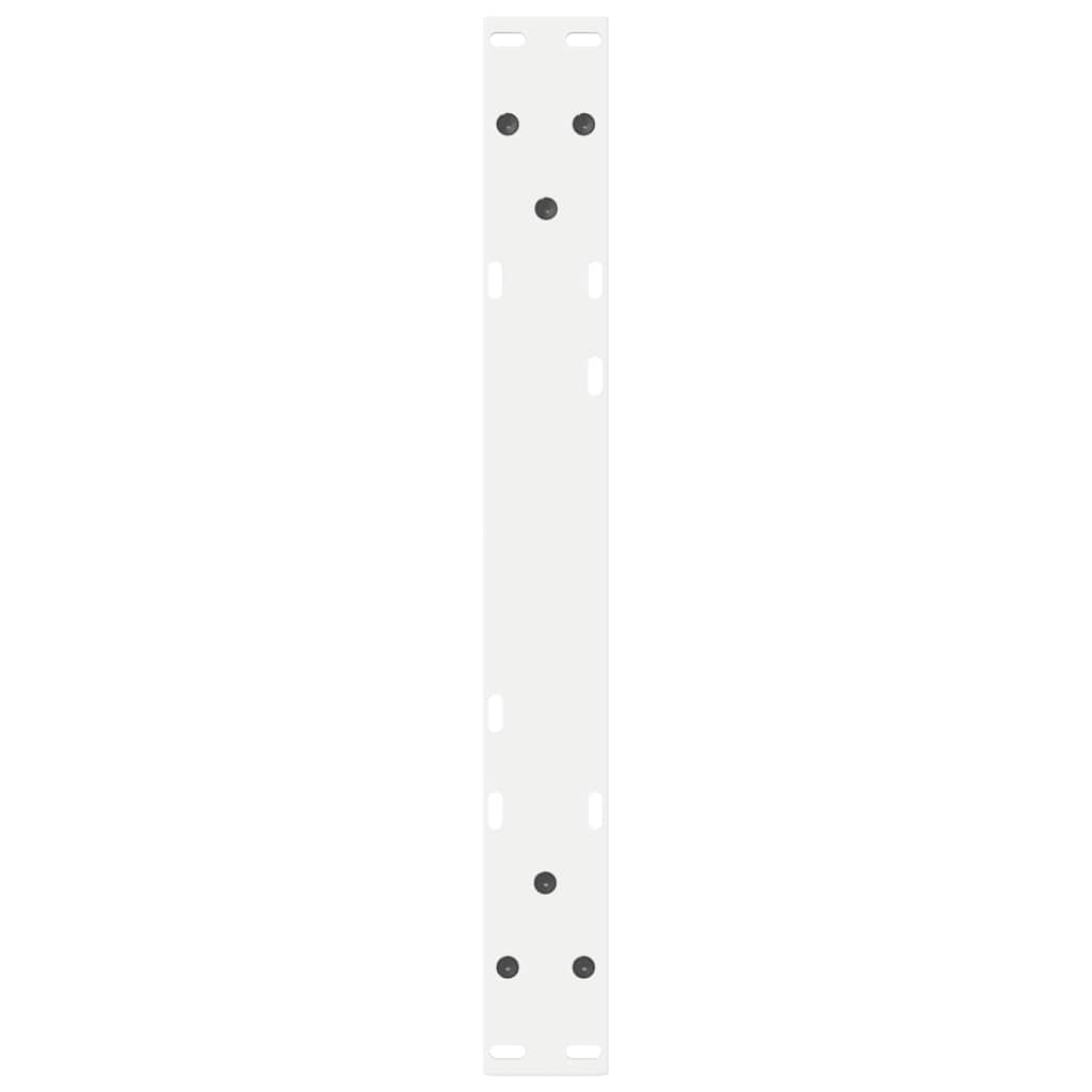 vidaXL Nogi do stolika kawowego 2 szt. Białe 60x(30-31,3) cm Stal