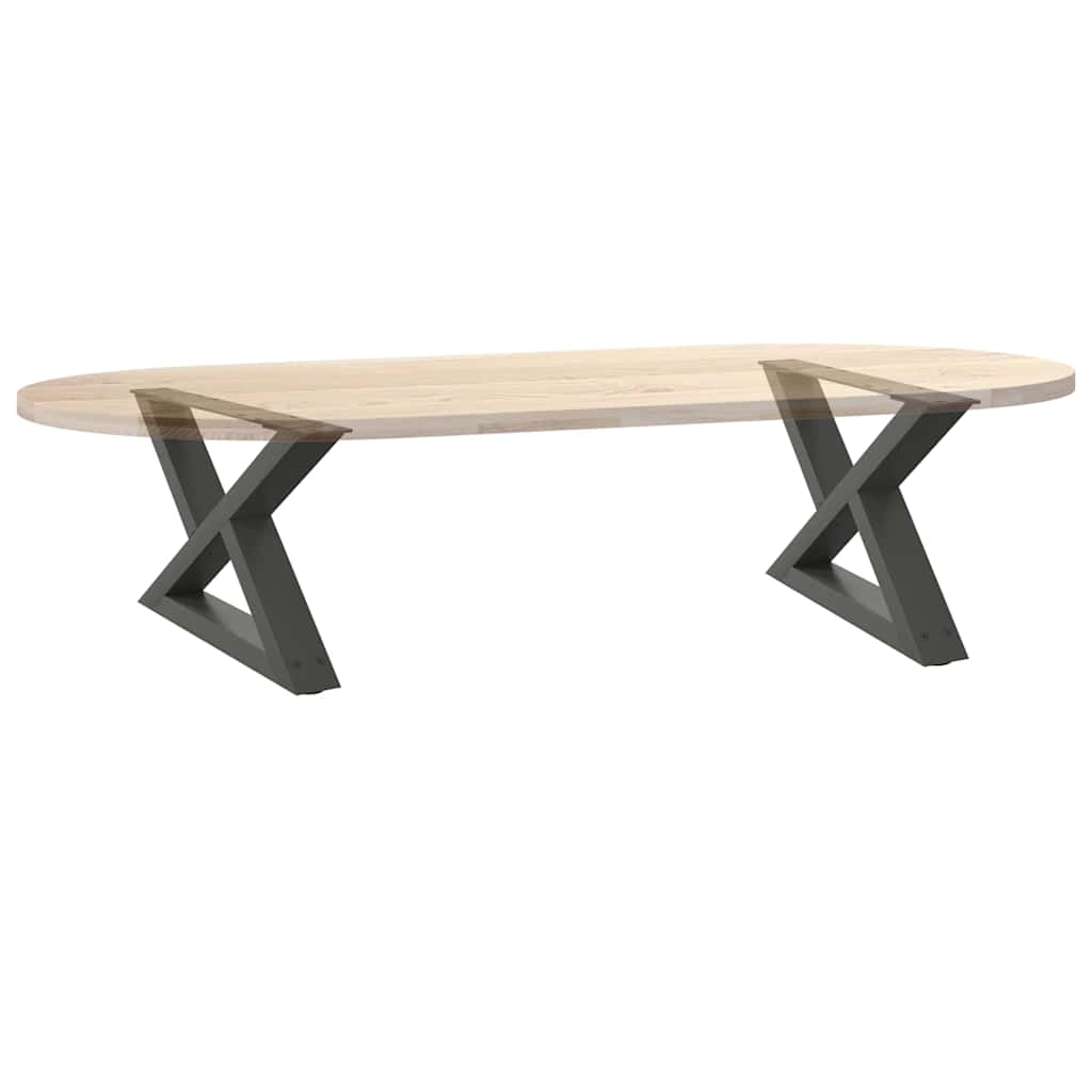 vidaXL Nogi do stolika kawowego 2 szt. Antracyt 60x(30-31,3) cm Stal