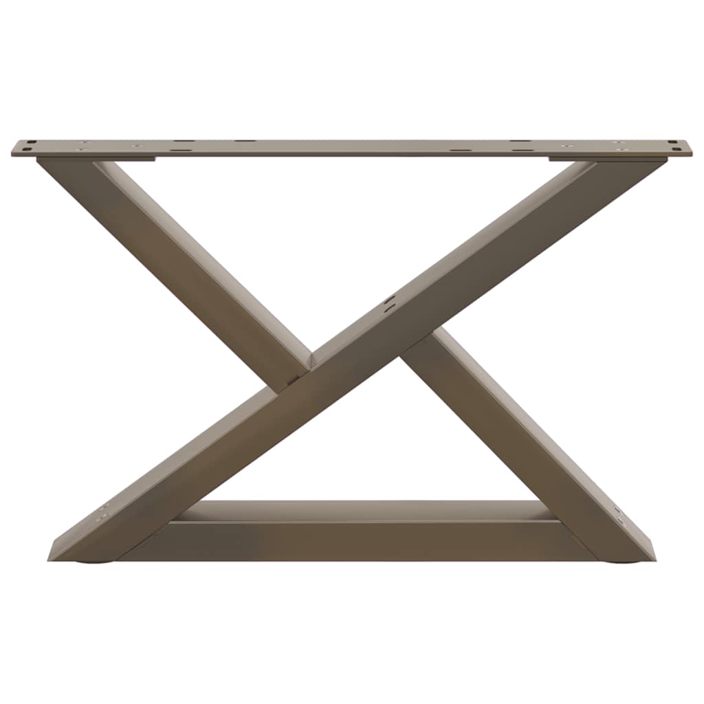 vidaXL Nogi do stolika kawowego 2 szt. Naturalna stal 60x(30-31,3) cm Stal