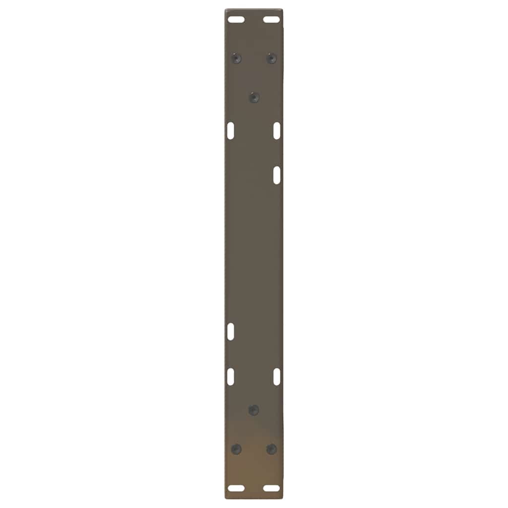 vidaXL Nogi do stolika kawowego 2 szt. Naturalna stal 60x(30-31,3) cm Stal