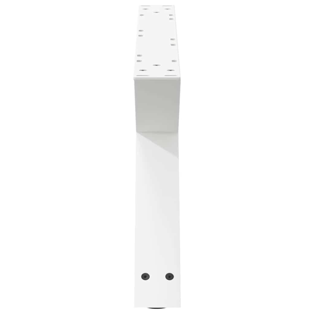 vidaXL Nogi do stolika kawowego 2 szt. Białe 70x(30-31,3) cm Stal