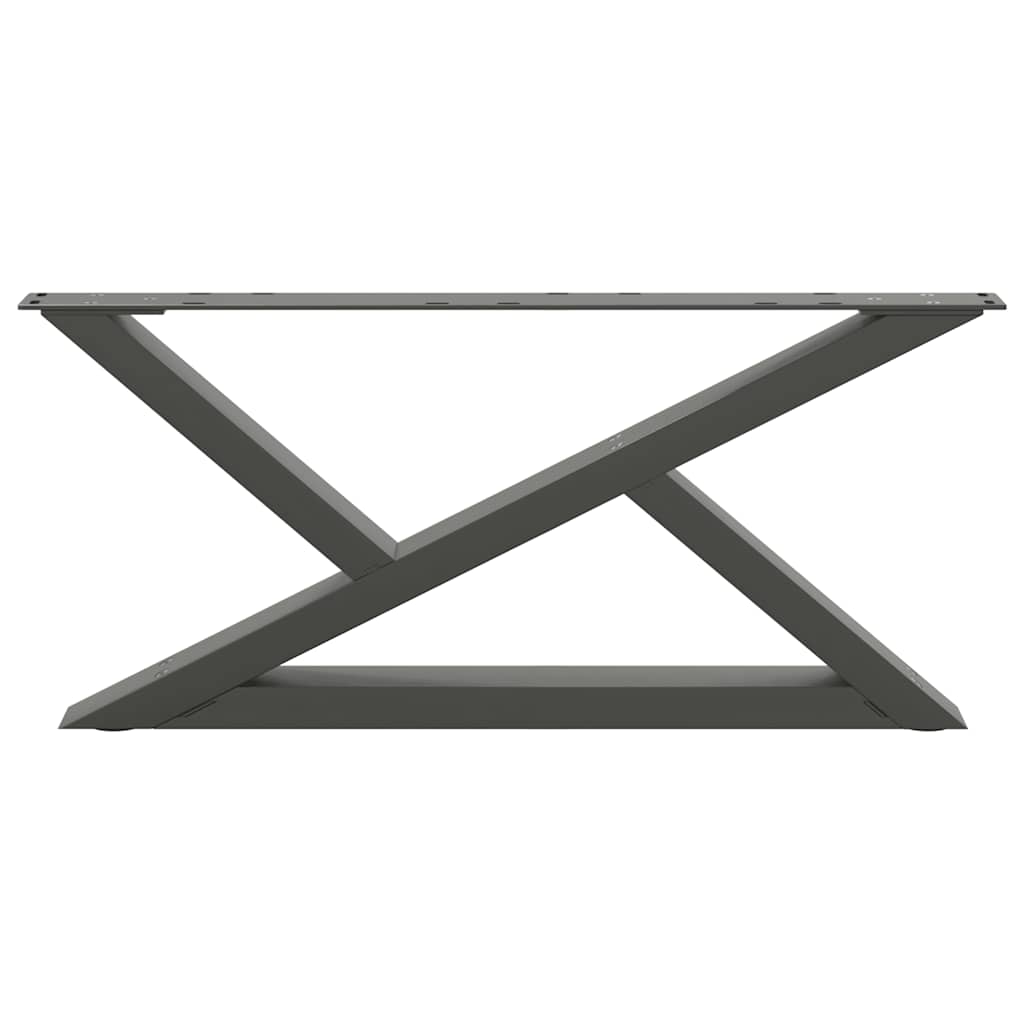 vidaXL Nogi do stolika kawowego 2 szt. Antracyt 70x(30-31,3) cm Stal