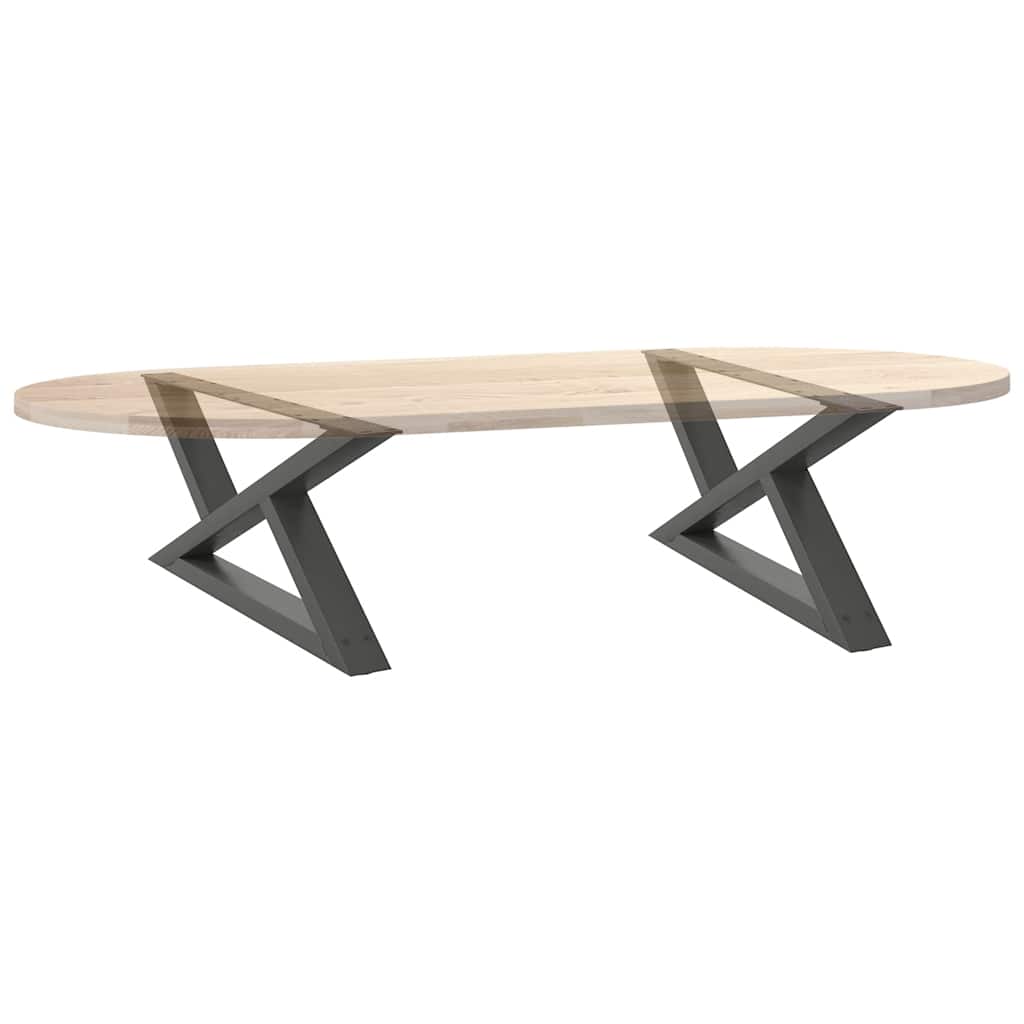 vidaXL Nogi do stolika kawowego 2 szt. Antracyt 70x(30-31,3) cm Stal