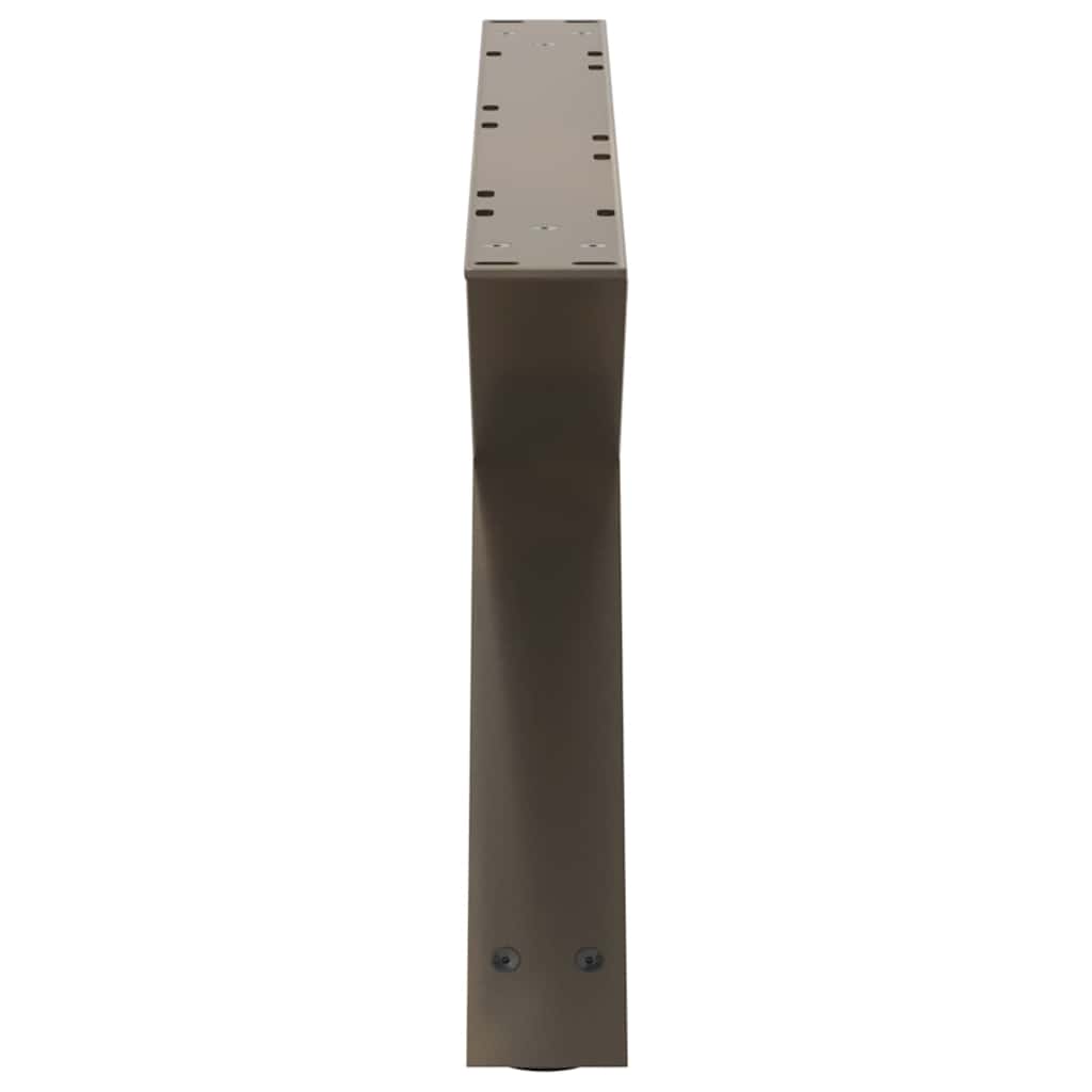 vidaXL Nogi do stolika kawowego 2 szt. Naturalna stal 70x(30-31,3) cm Stal