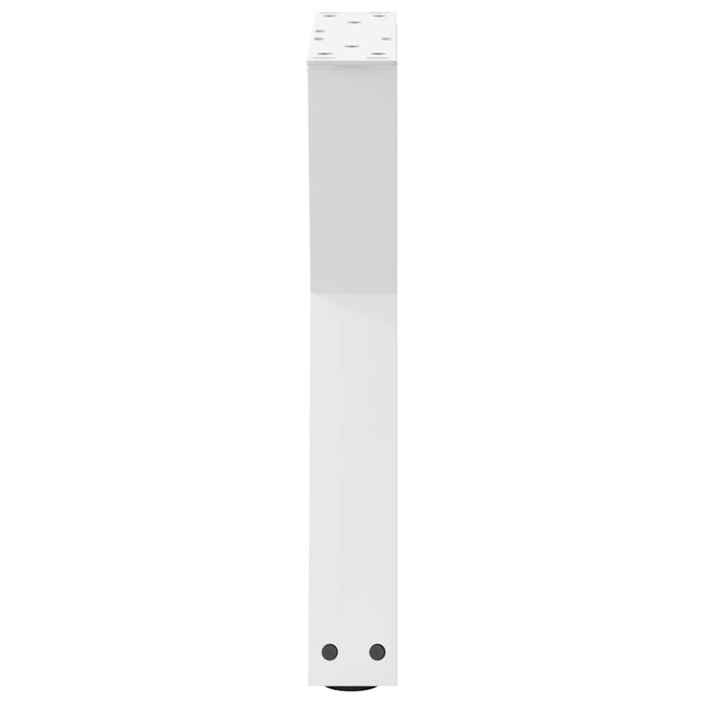 vidaXL Nogi do stolika kawowego 2 szt. Białe 28x(42-43,3) cm Stal