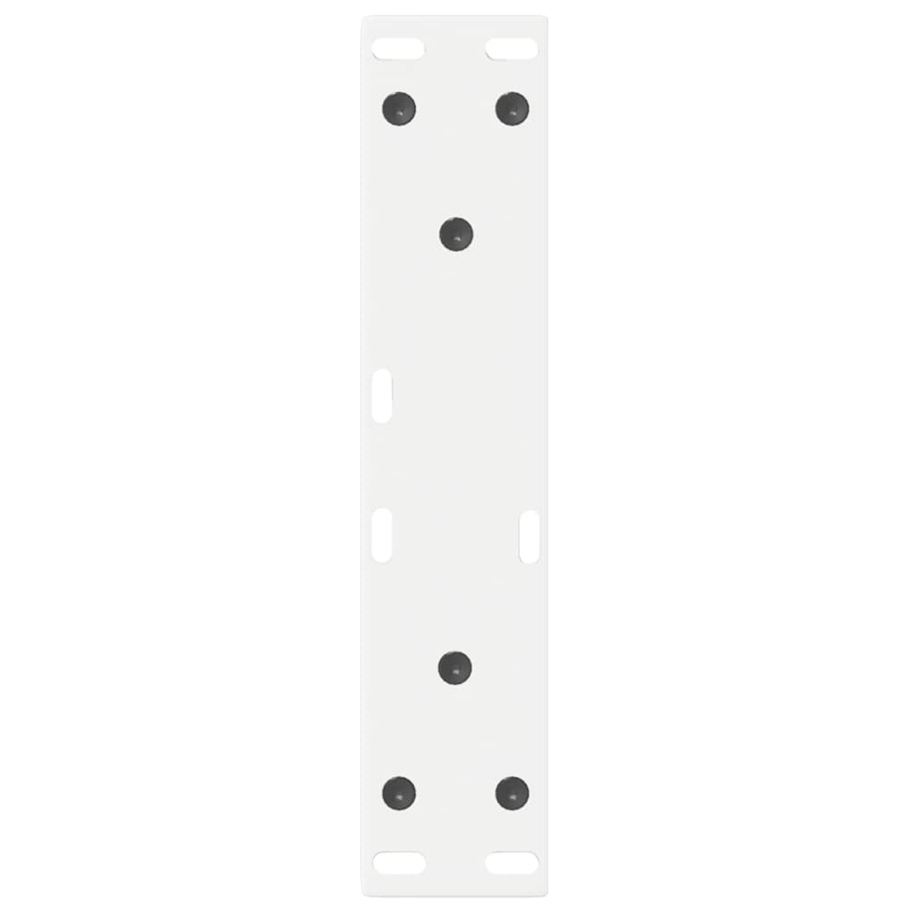 vidaXL Nogi do stolika kawowego 2 szt. Białe 28x(42-43,3) cm Stal