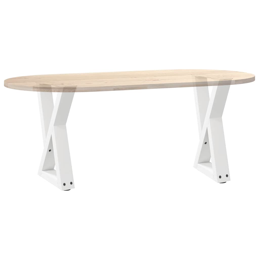 vidaXL Nogi do stolika kawowego 2 szt. Białe 28x(42-43,3) cm Stal