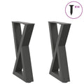 vidaXL Nogi do stolika kawowego 2 szt. Antracyt 28x(42-43,3) cm Stal