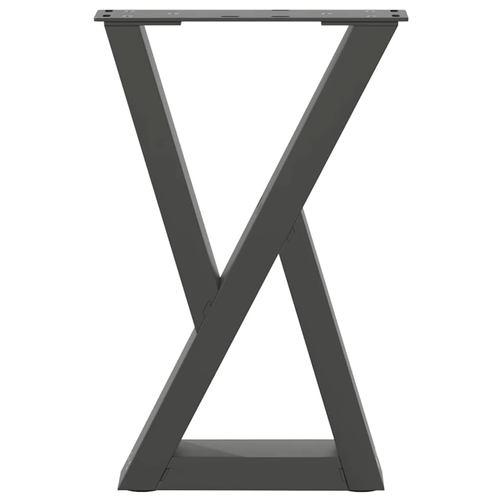 vidaXL Nogi do stolika kawowego 2 szt. Antracyt 28x(42-43,3) cm Stal
