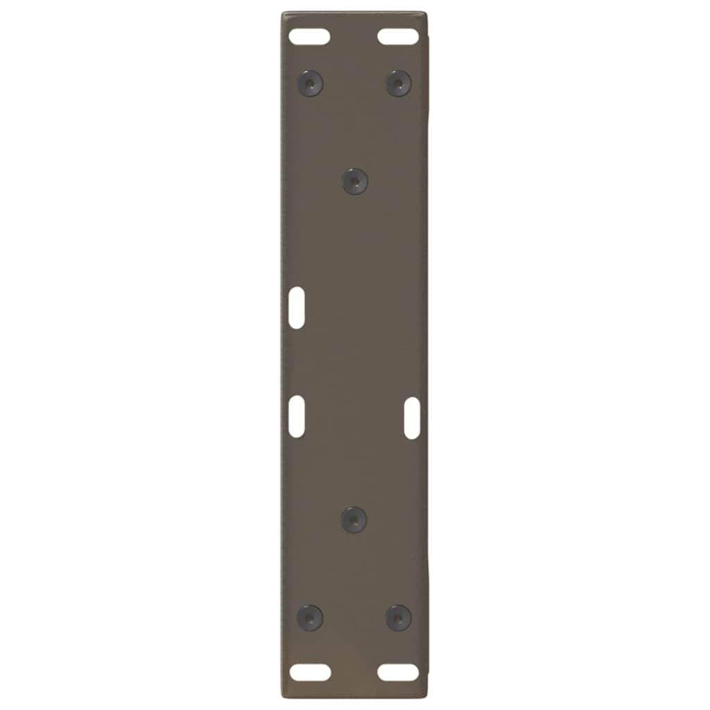 vidaXL Nogi do stolika kawowego 2 szt. Naturalna stal 28x(42-43,3) cm Stal