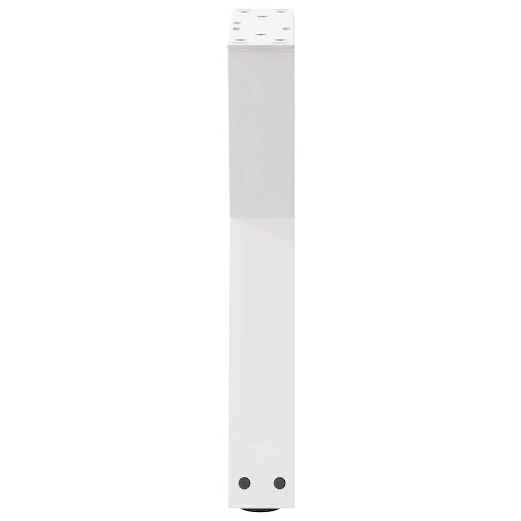 vidaXL Nogi do stolika kawowego 2 szt. Białe 38x(42-43,3) cm Stal