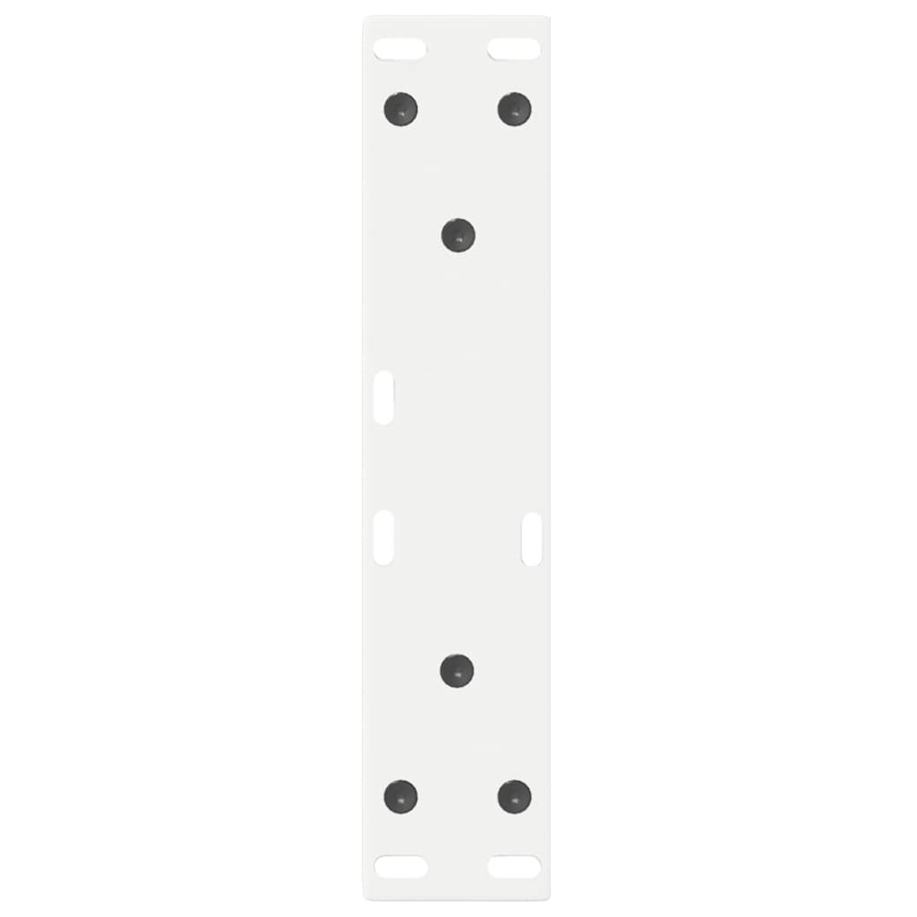 vidaXL Nogi do stolika kawowego 2 szt. Białe 38x(42-43,3) cm Stal