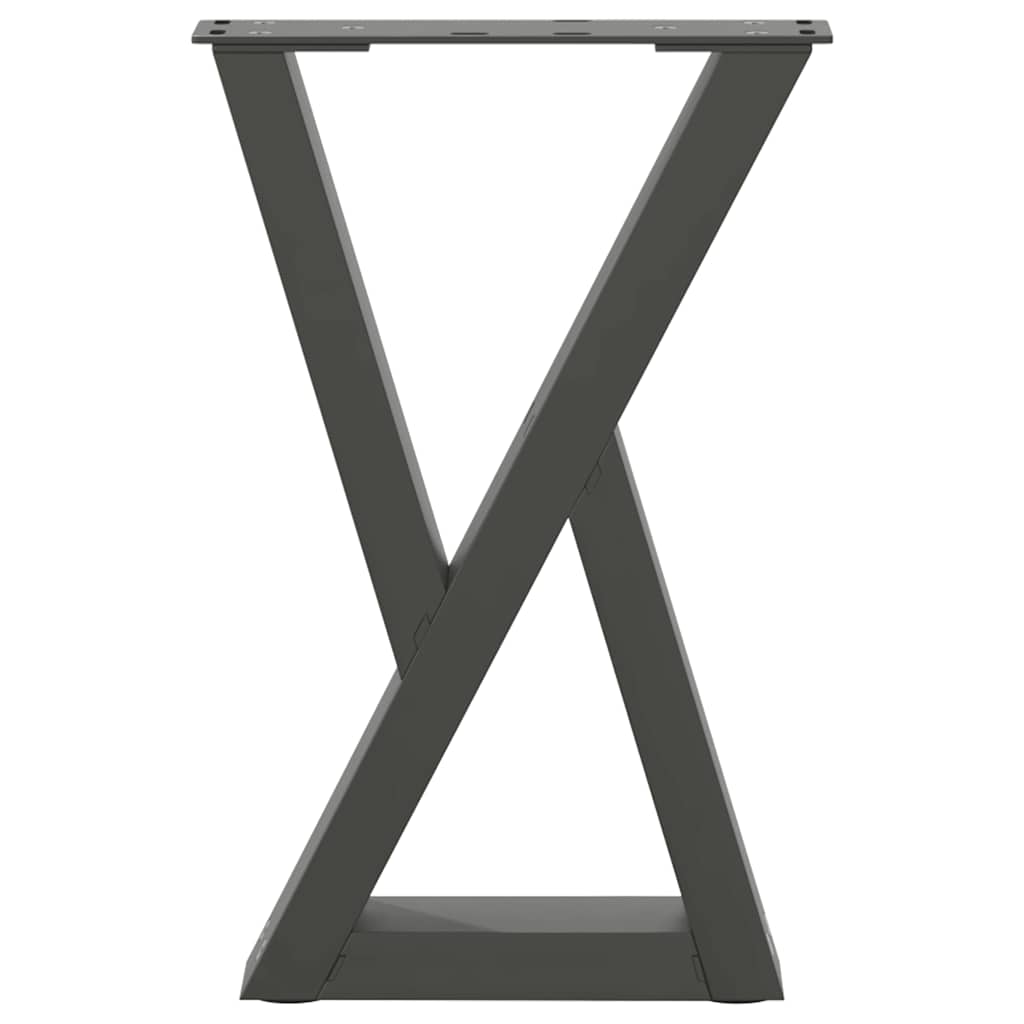 vidaXL Nogi do stolika kawowego 2 szt. Antracyt 38x(42-43,3) cm Stal