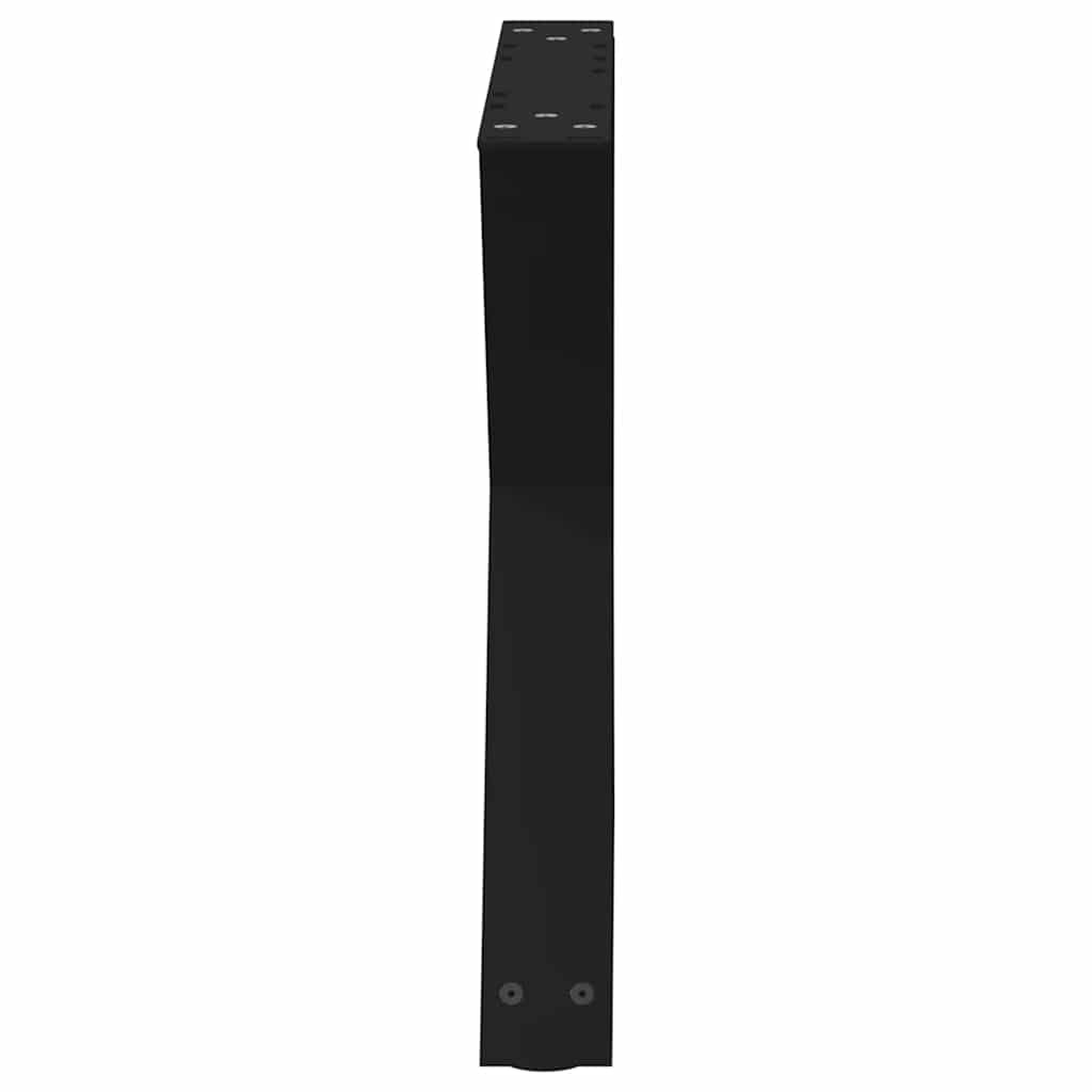 vidaXL Nogi do stolika kawowego 2 szt. Czarne 50x(42-43,3) cm Stal