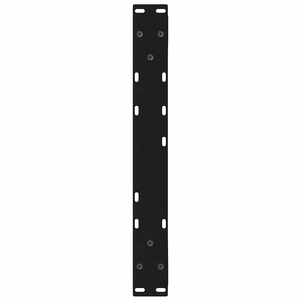 vidaXL Nogi do stolika kawowego 2 szt. Czarne 50x(42-43,3) cm Stal