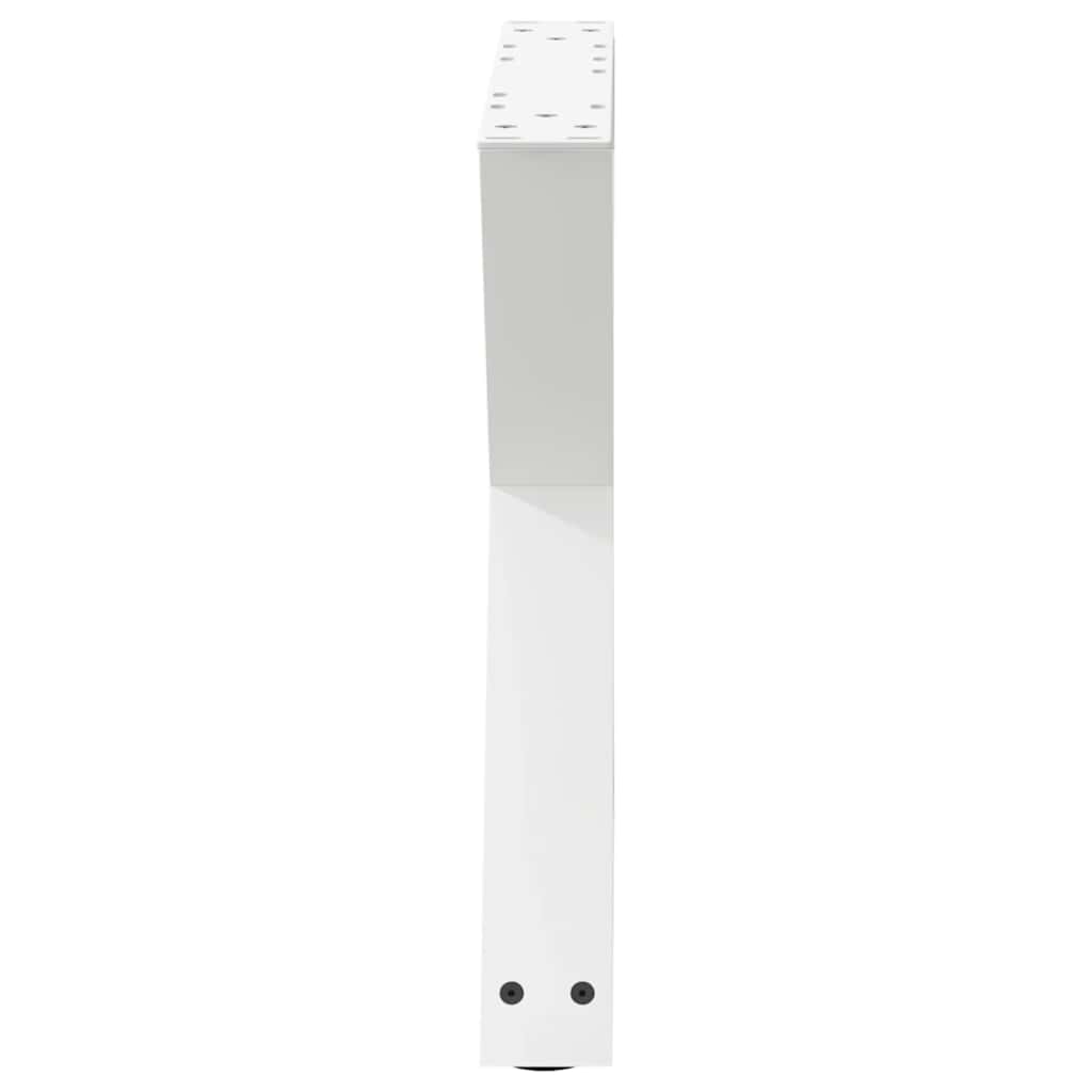 vidaXL Nogi do stolika kawowego 2 szt. Białe 50x(42-43,3) cm Stal