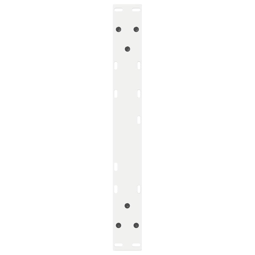 vidaXL Nogi do stolika kawowego 2 szt. Białe 50x(42-43,3) cm Stal