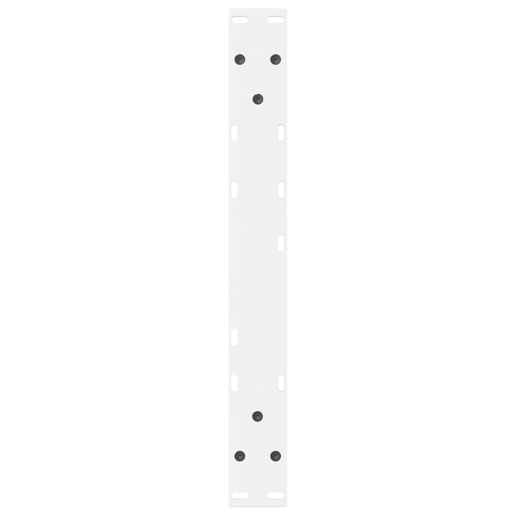 vidaXL Nogi do stolika kawowego 2 szt. Białe 60x(42-43,3) cm Stal