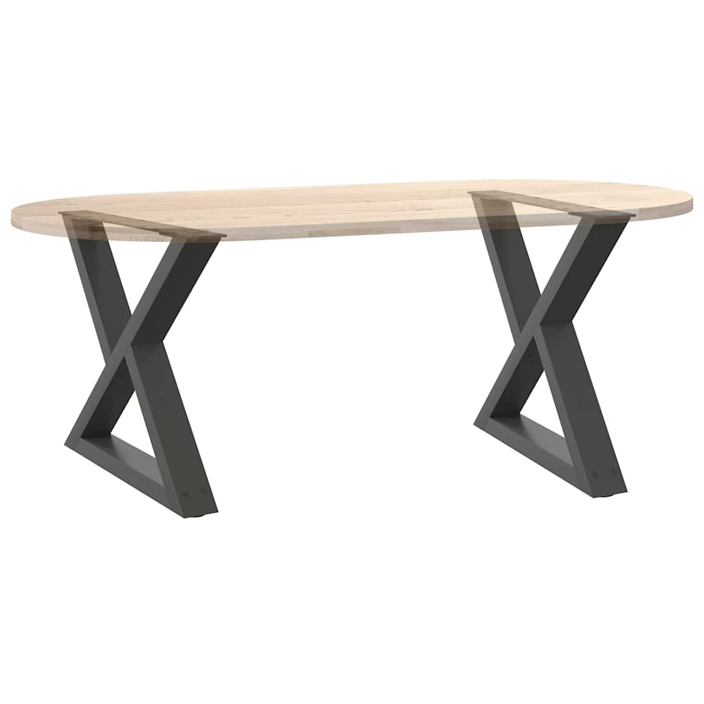 vidaXL Nogi do stolika kawowego 2 szt. Antracyt 60x(42-43,3) cm Stal