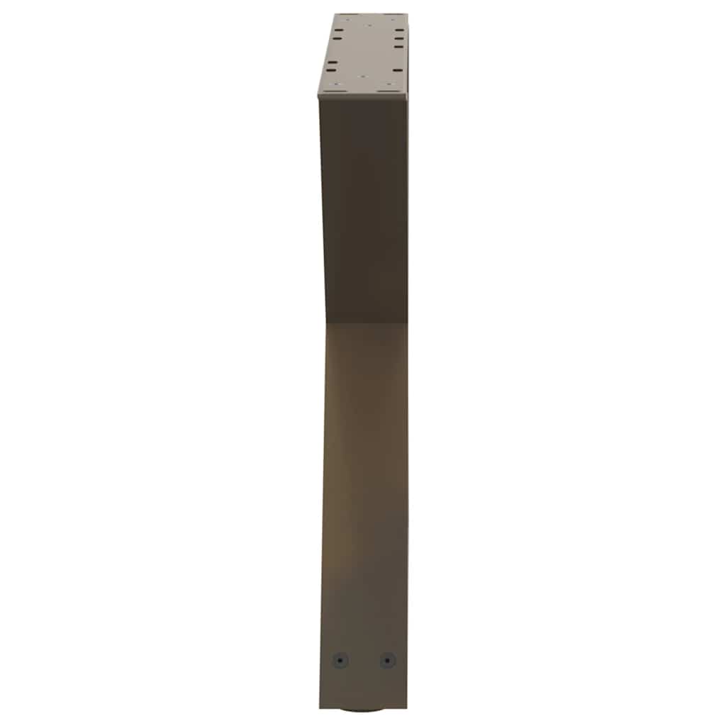 vidaXL Nogi do stolika kawowego 2 szt. Naturalna stal 60x(42-43,3) cm Stal