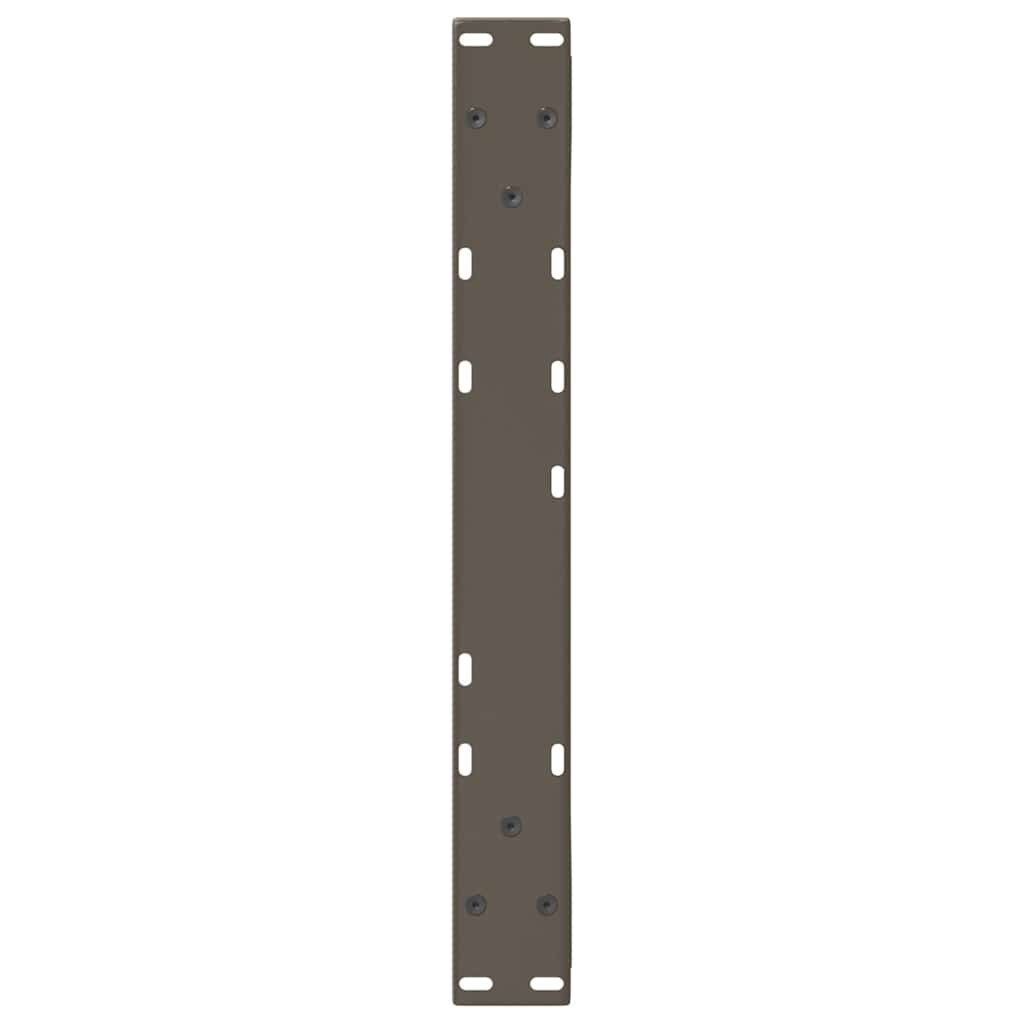 vidaXL Nogi do stolika kawowego 2 szt. Naturalna stal 60x(42-43,3) cm Stal