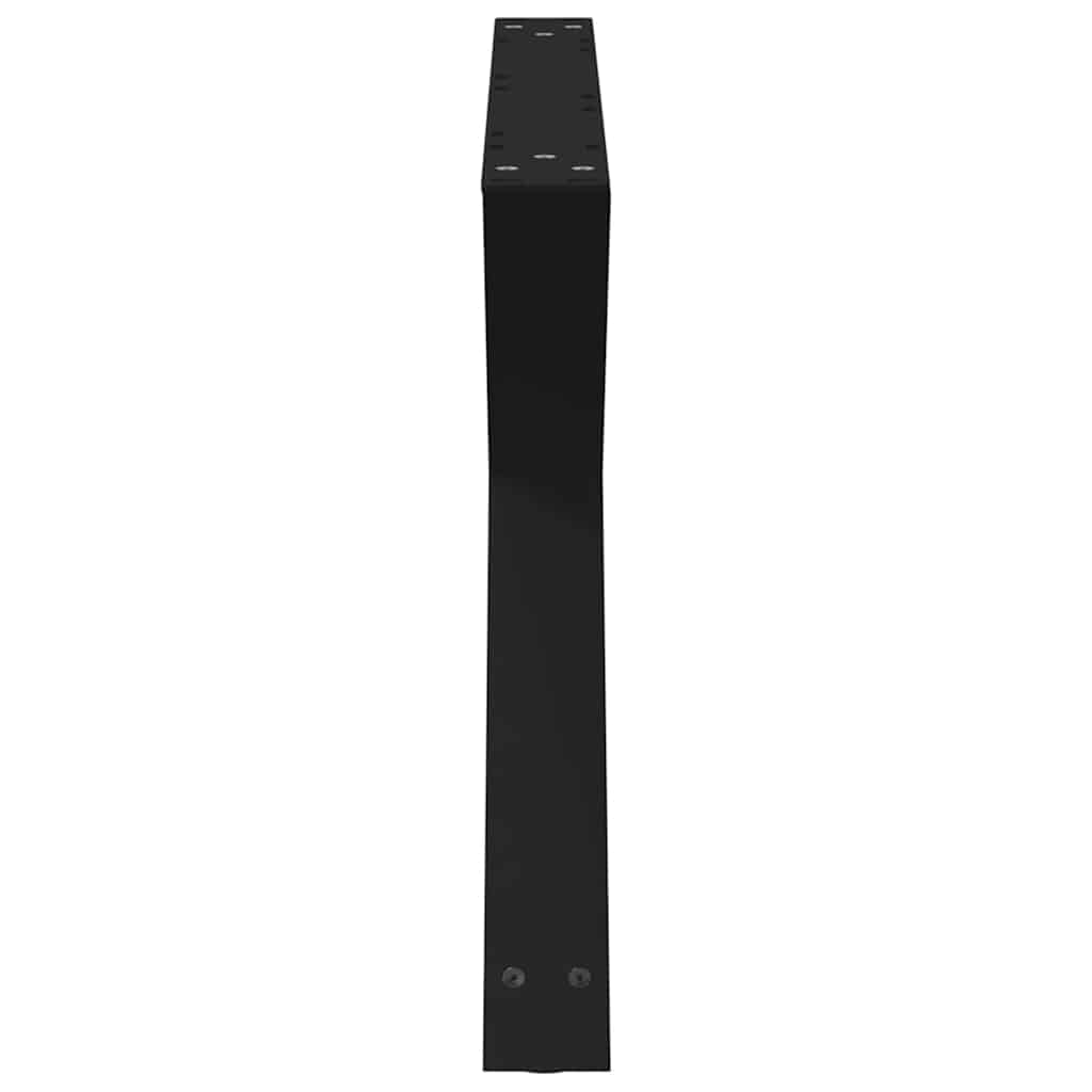 vidaXL Nogi do stolika kawowego 2 szt. Czarne 70x(42-43,3) cm Stal