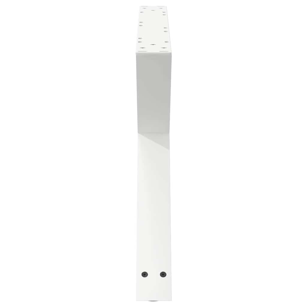 vidaXL Nogi do stolika kawowego 2 szt. Białe 70x(42-43,3) cm Stal