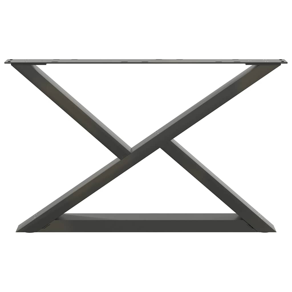 vidaXL Nogi do stolika kawowego 2 szt. Antracyt 70x(42-43,3) cm Stal