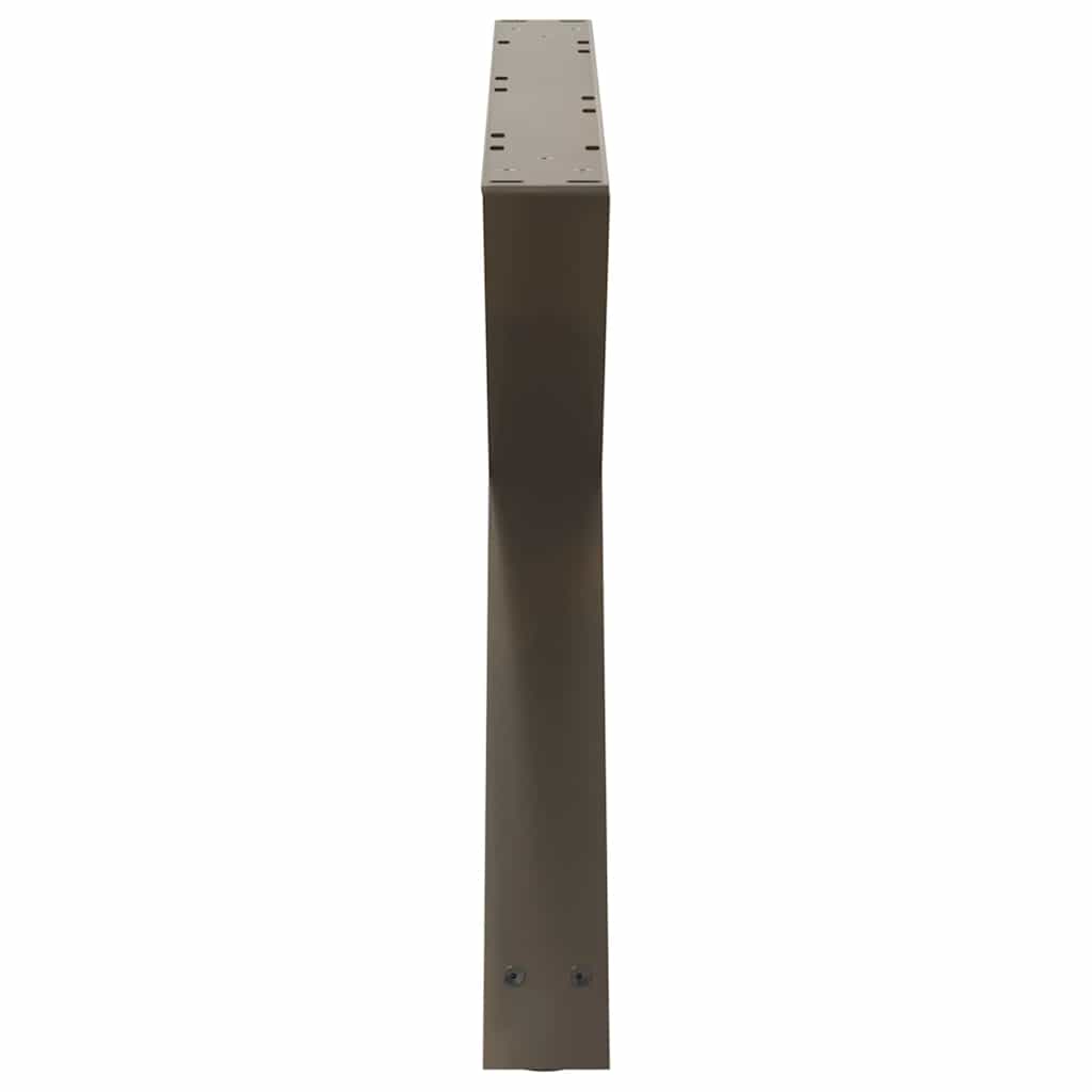 vidaXL Nogi do stolika kawowego 2 szt. Naturalna stal 70x(42-43,3) cm Stal
