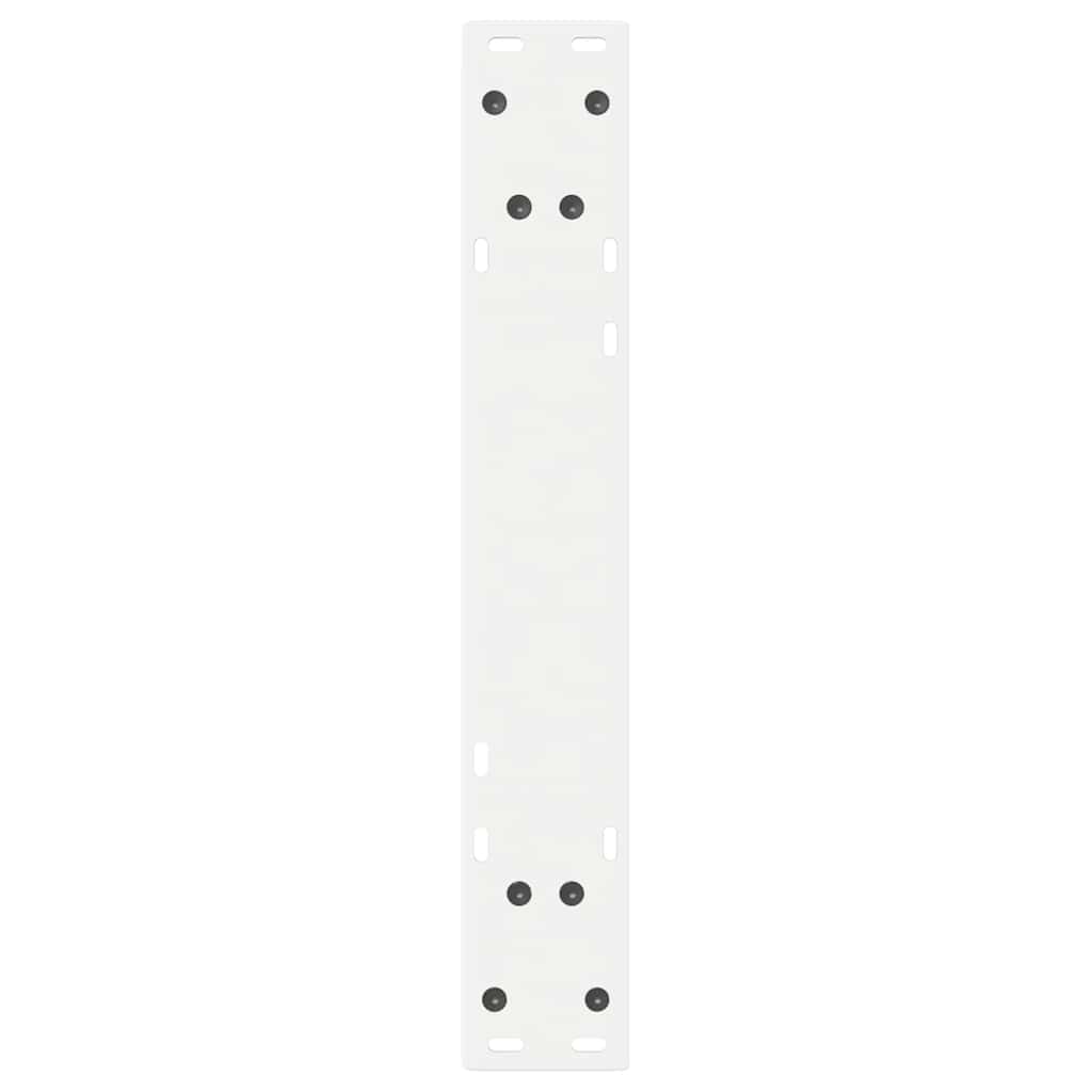 vidaXL Nogi do stołu jadalnego 2 szt. Białe 50x(72-73,3) cm Stal