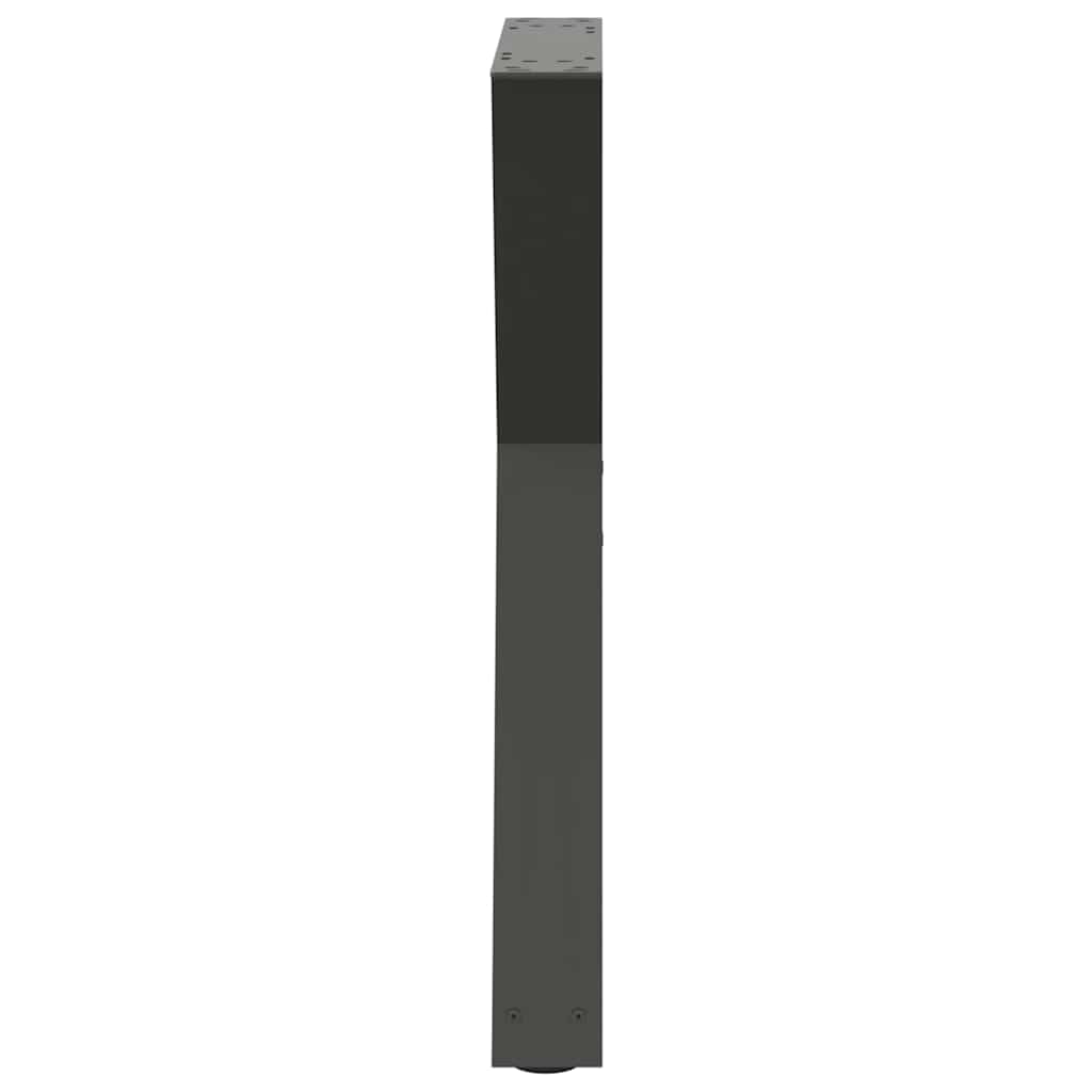 vidaXL Nogi do stołu jadalnego 2 szt. Antracyt 50x(72-73,3) cm Stal