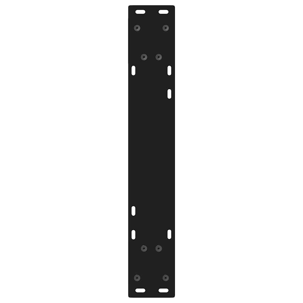 vidaXL Nogi do stołu jadalnego 2 szt. Czarne 60x(72-73,3) cm Stal