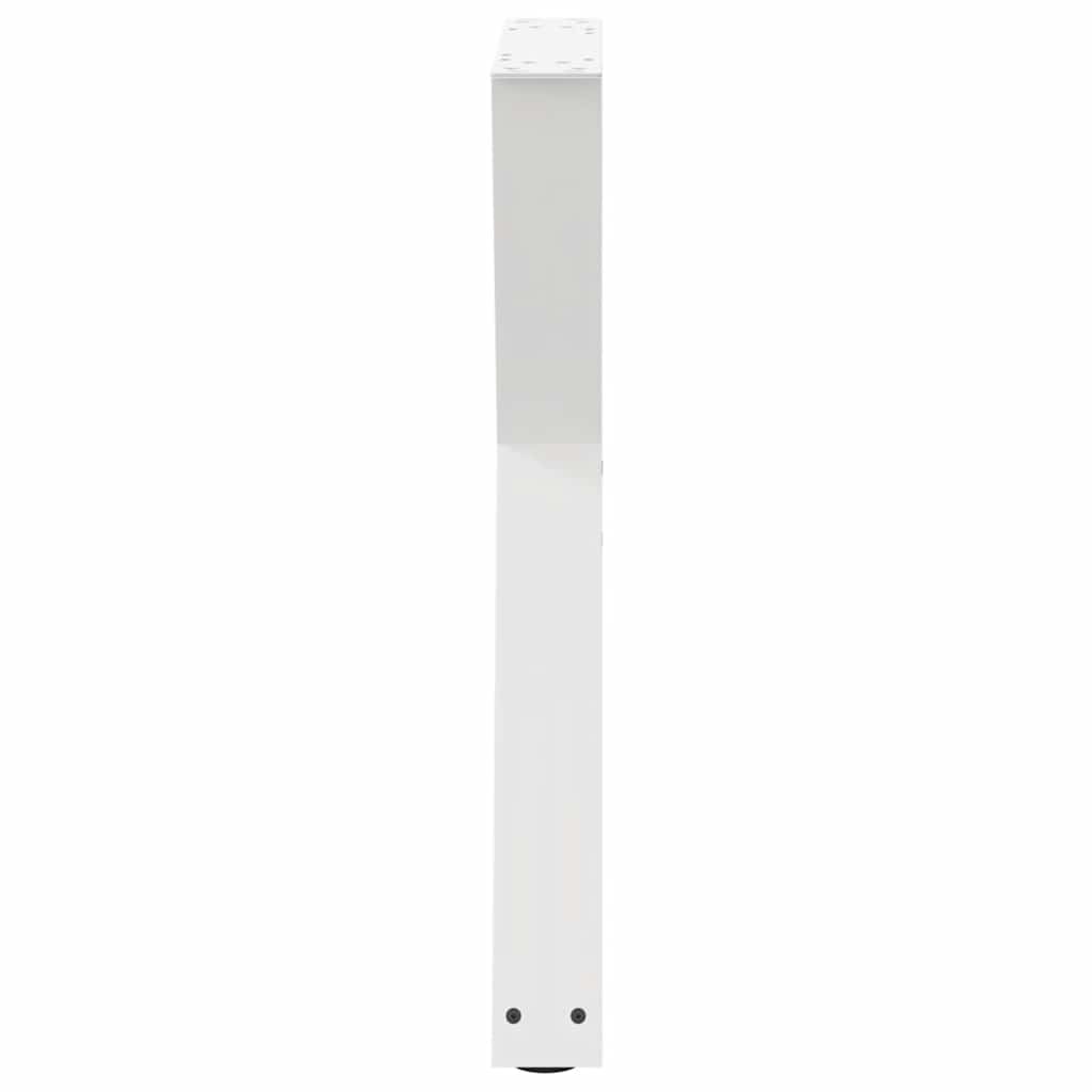 vidaXL Nogi do stołu jadalnego 2 szt. Białe 60x(72-73,3) cm Stal