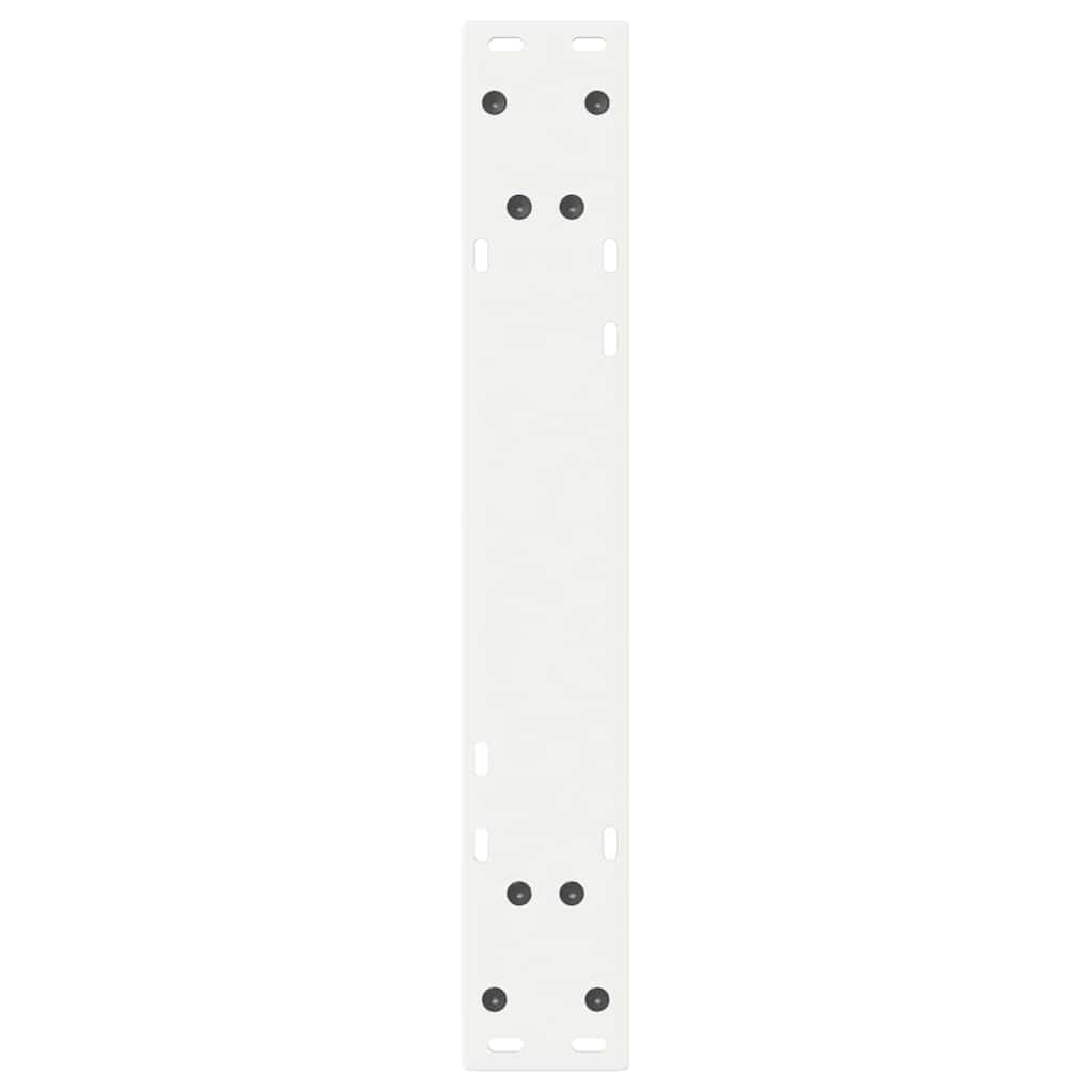 vidaXL Nogi do stołu jadalnego 2 szt. Białe 60x(72-73,3) cm Stal