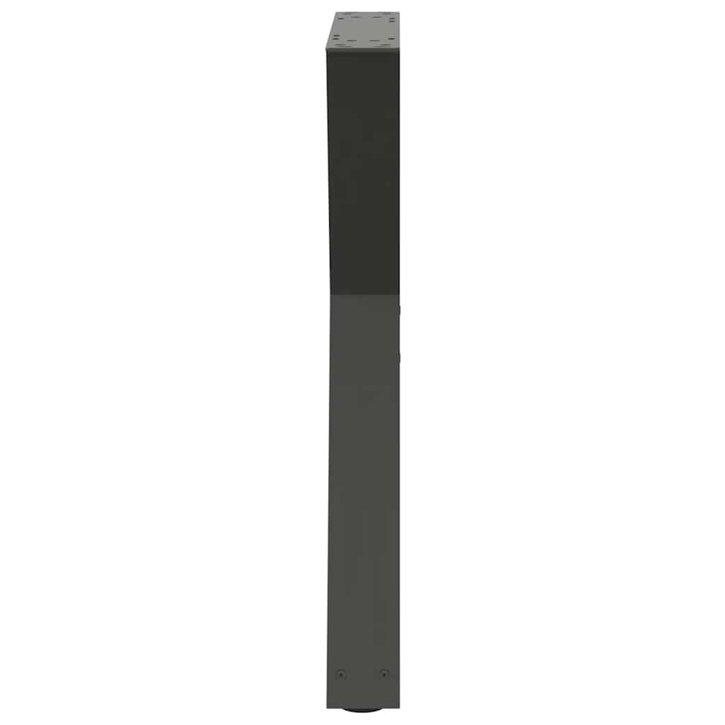 vidaXL Nogi do stołu jadalnego 2 szt. Antracyt 60x(72-73,3) cm Stal