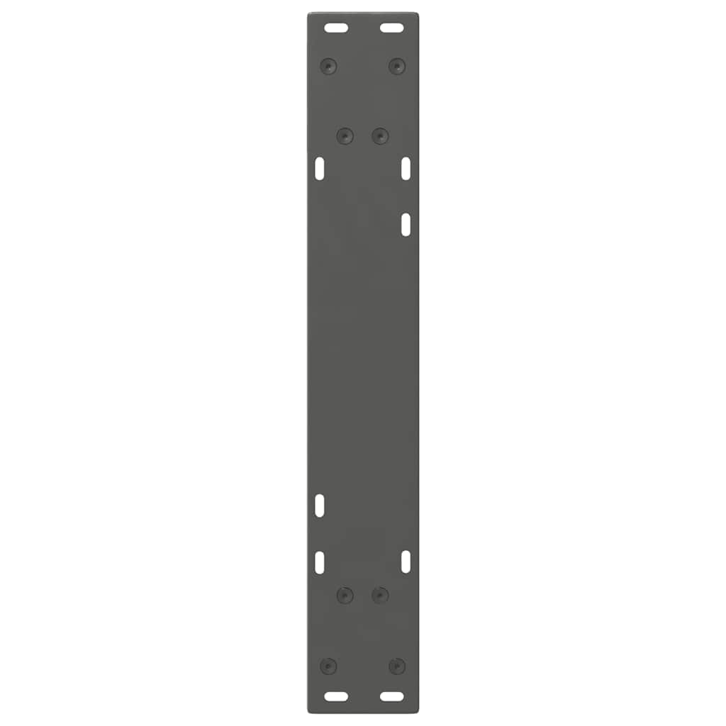 vidaXL Nogi do stołu jadalnego 2 szt. Antracyt 60x(72-73,3) cm Stal