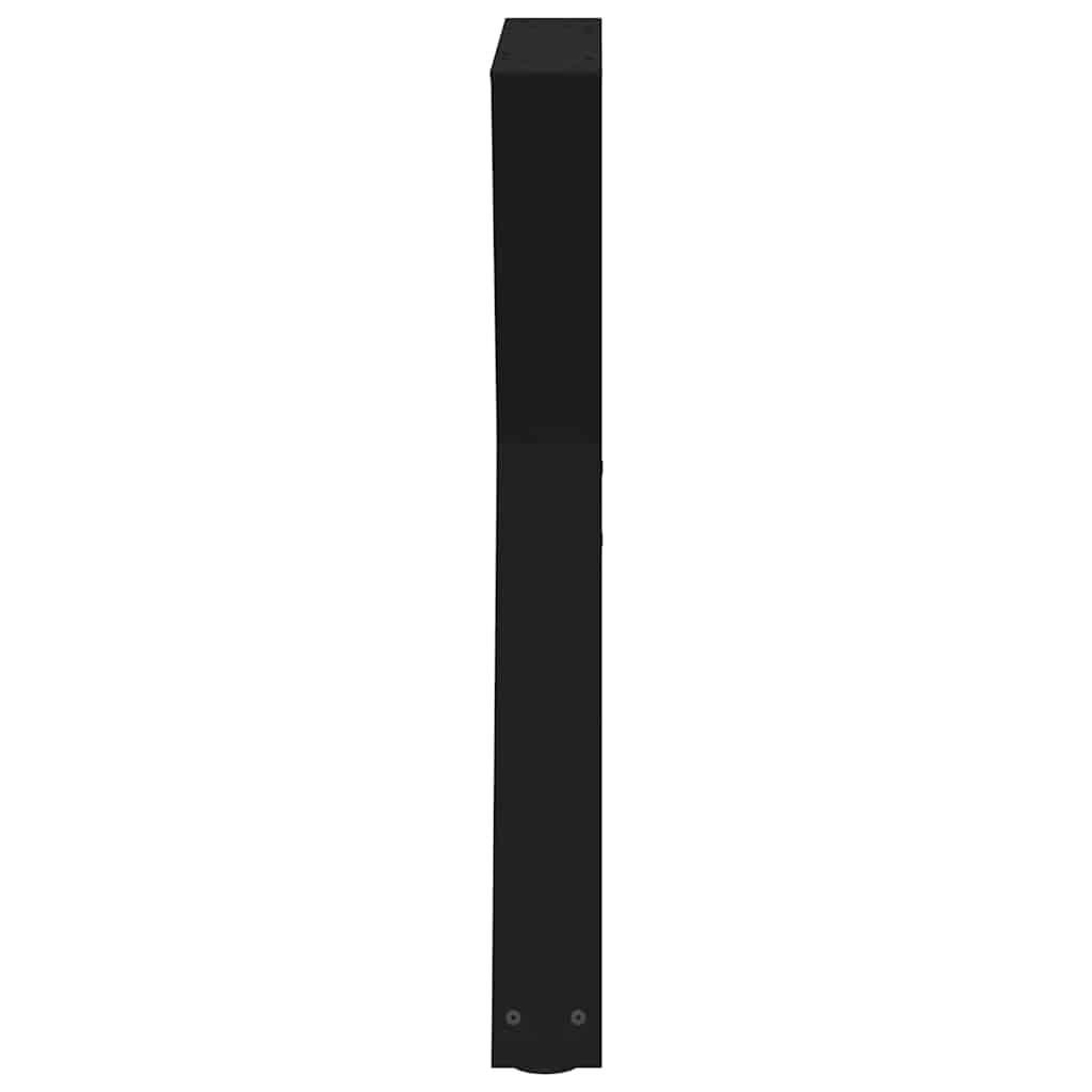 vidaXL Nogi do stołu jadalnego 2 szt. Czarne 70x(72-73,3) cm Stal