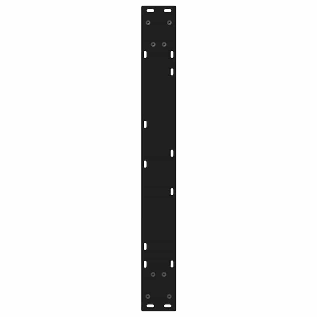 vidaXL Nogi do stołu jadalnego 2 szt. Czarne 70x(72-73,3) cm Stal