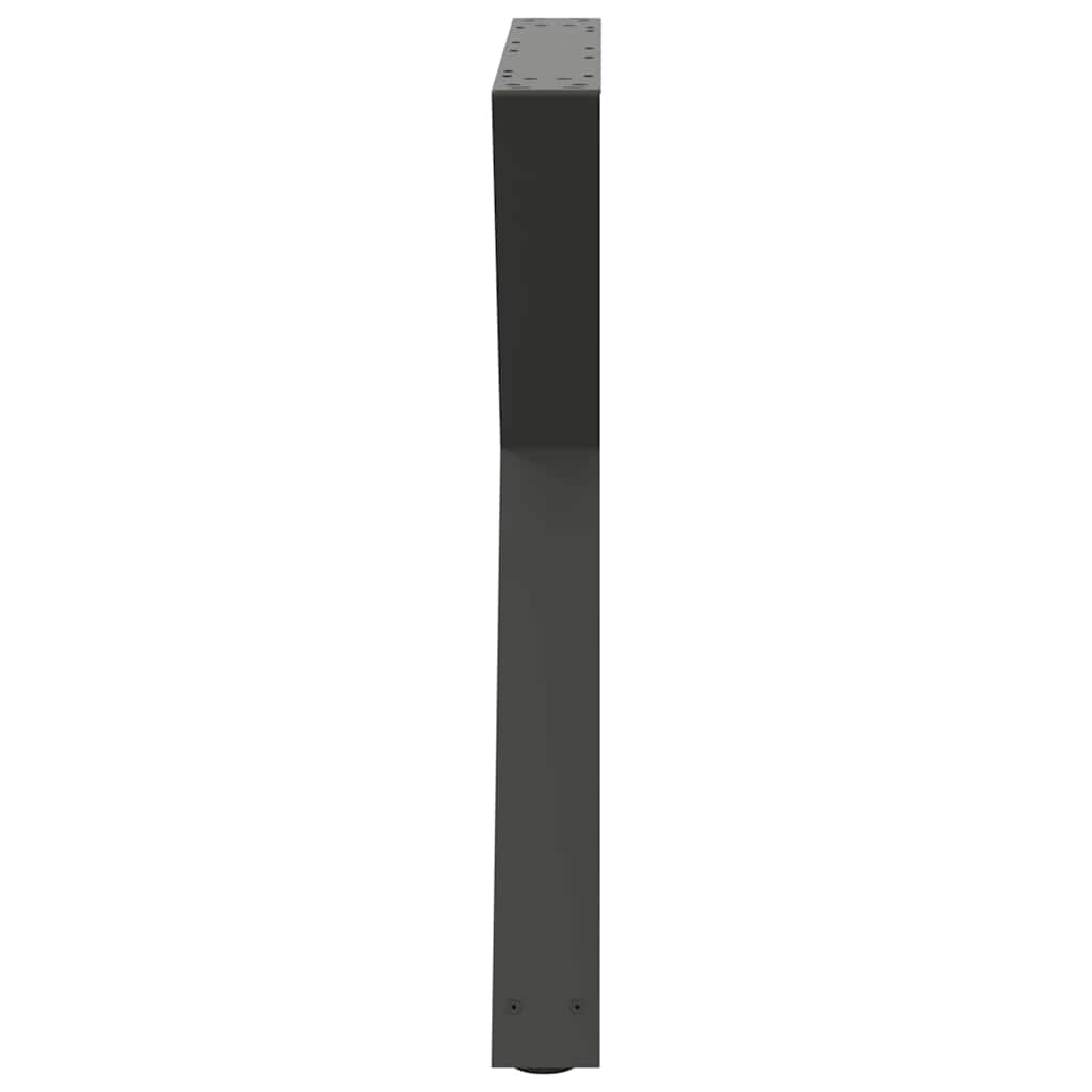vidaXL Nogi do stołu jadalnego 2 szt. Antracyt 70x(72-73,3) cm Stal