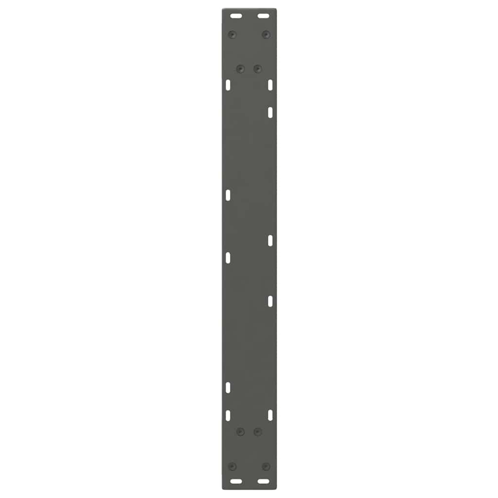 vidaXL Nogi do stołu jadalnego 2 szt. Antracyt 70x(72-73,3) cm Stal