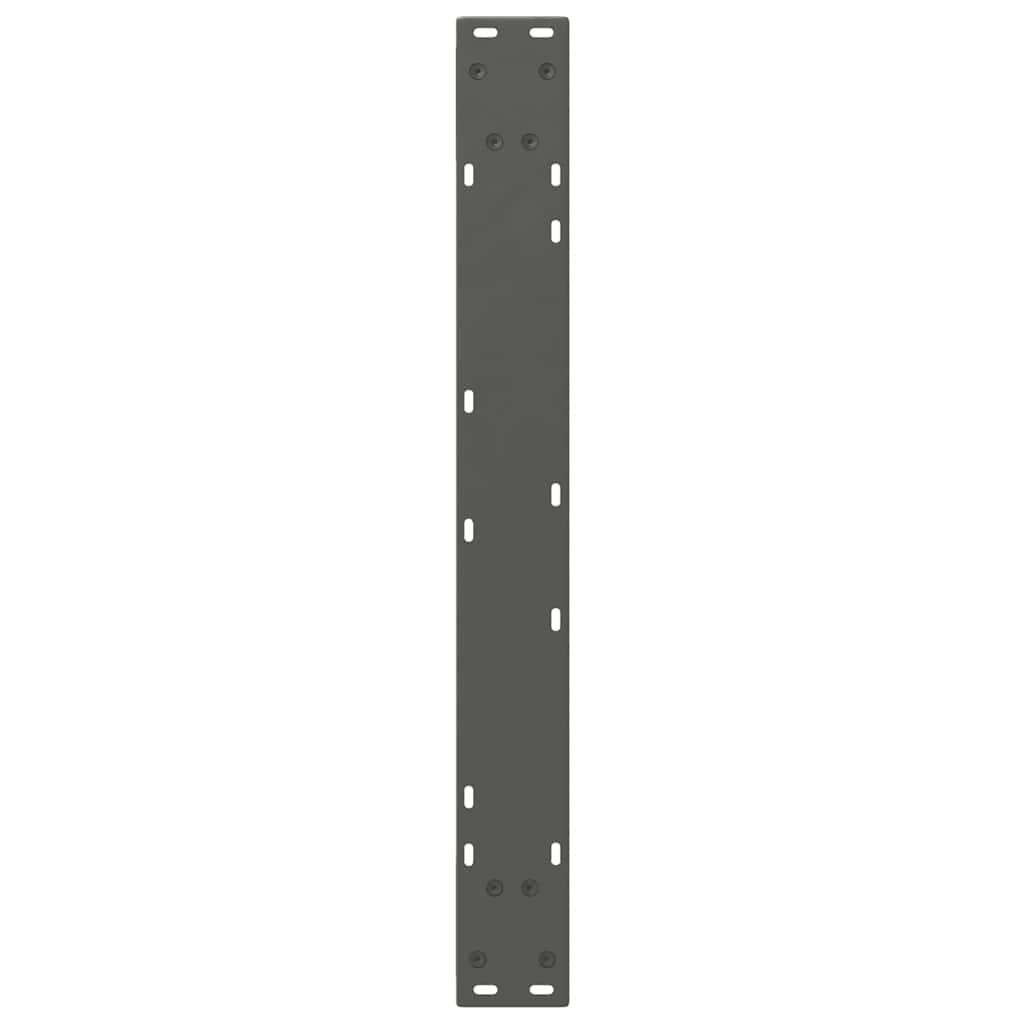 vidaXL Nogi do stołu jadalnego 2 szt. Antracyt 80x(72-73,3) cm Stal