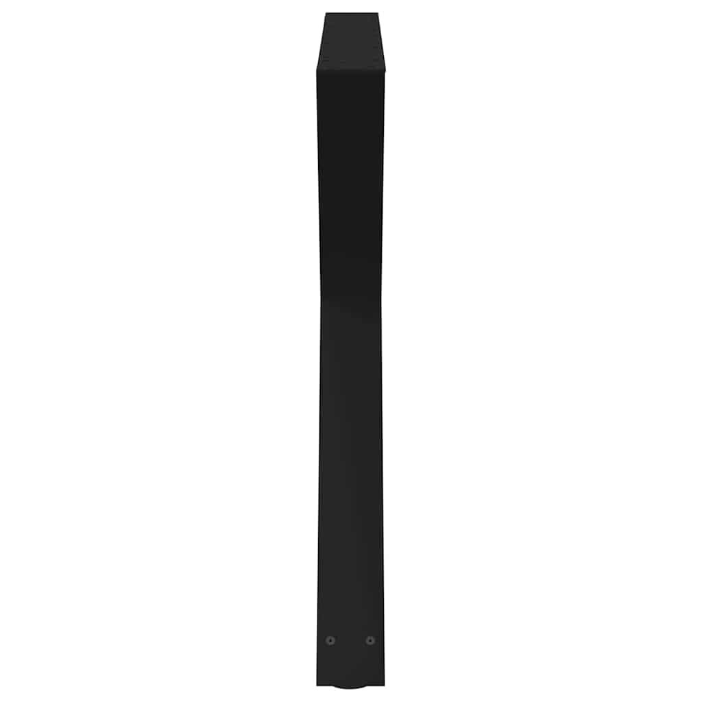 vidaXL Nogi do stołu jadalnego 2 szt. Czarne 90x(72-73,3) cm Stal