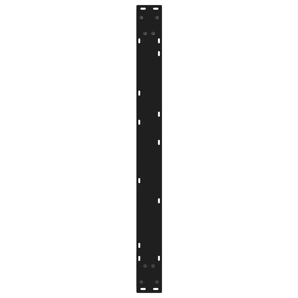vidaXL Nogi do stołu jadalnego 2 szt. Czarne 90x(72-73,3) cm Stal