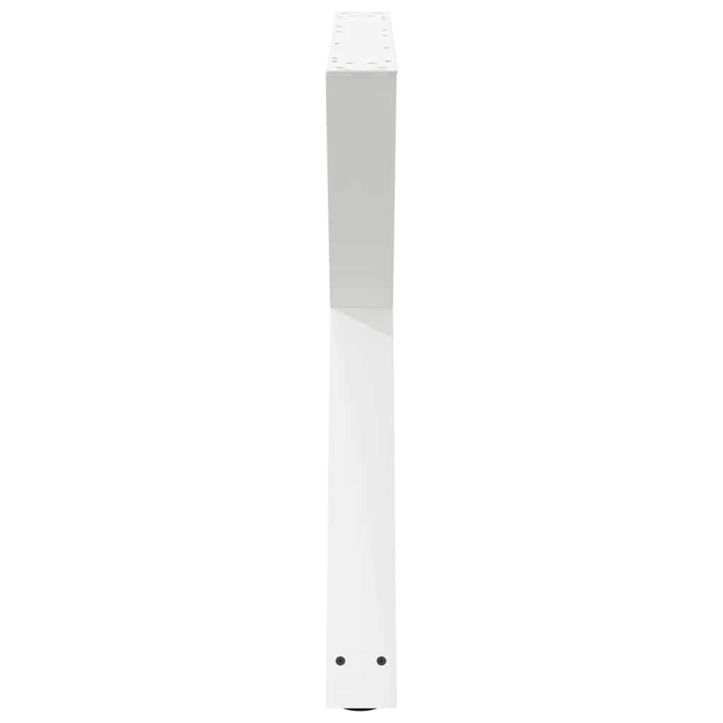 vidaXL Nogi do stołu jadalnego 2 szt. Białe 90x(72-73,3) cm Stal