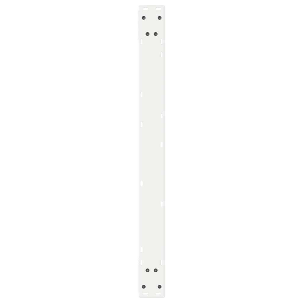 vidaXL Nogi do stołu jadalnego 2 szt. Białe 90x(72-73,3) cm Stal